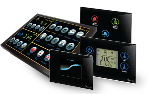 display on wall and bedside table